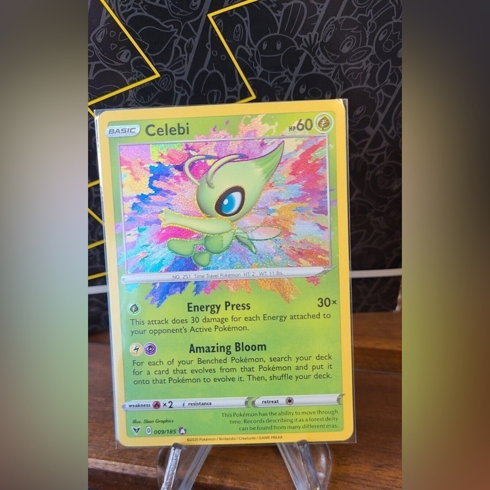 Celebi 009/185 Pokemon TCG Vivid Voltage Holo Amazing Rare